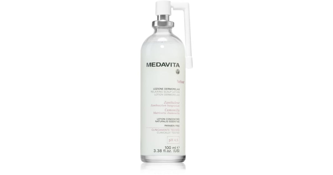 Medavita Velour lozione rilassante per il cuoio capelluto 100 ml