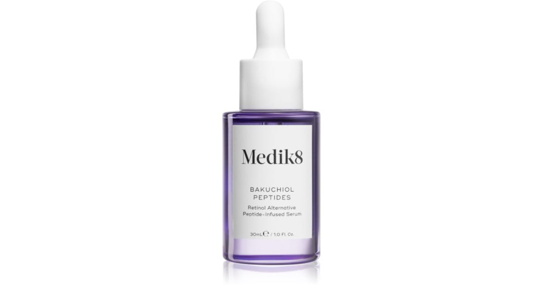 Medik8 Bakuchiol Peptides seerumi ikääntymistä ja ihon epätasaisuuksia vastaan 30 ml