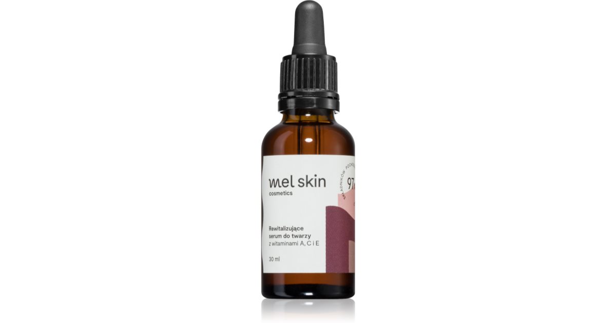 Mel Skin Elvyttävä kasvojen elvyttävä seerumi A-, C-, E-vitamiineilla 30 ml