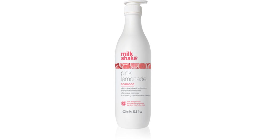 Milk Shake Pink Limonade värillinen shampoo vaaleille hiuksille odstín Pink 1000 ml