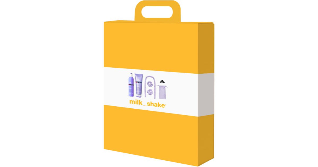 Milk Shake Silver Shine Set cutie cadou pentru par blond si evidentiat 1 buc