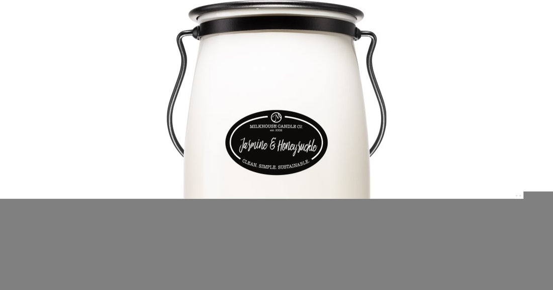 Milkhouse Candle Co. Jasmijn &amp; Kamperfoelie Crème 624g Kaars