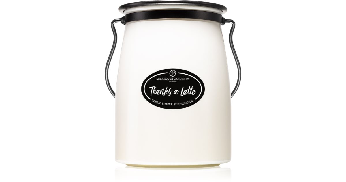 Milkhouse Candle Co. Creamery Thanks A Latte scented candle Butter Jar 624 g