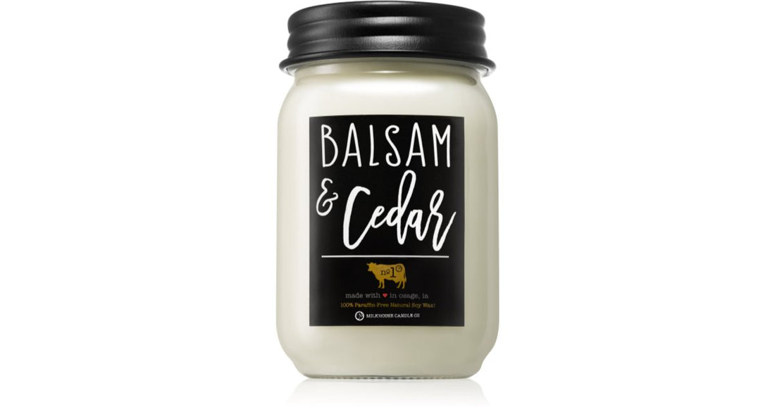 Milkhouse Candle Co. Świeca zapachowa Farmhouse Balsam &amp; Cedar Mason Jar 737g