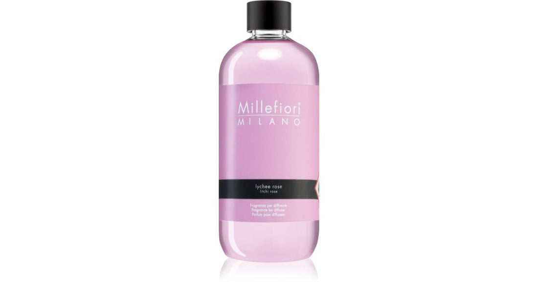 Millefiori Milano Lychee Rose refill för aromspridare 500 ml