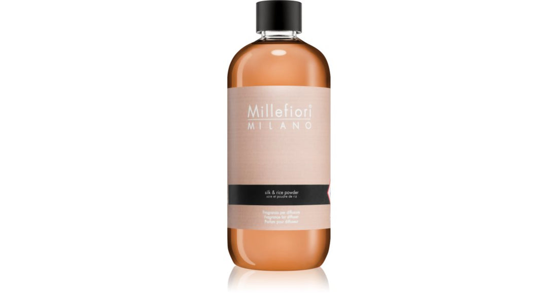 Millefiori Milano Silk &amp; Rice Powder ricarica per diffusori di aromi 500 ml