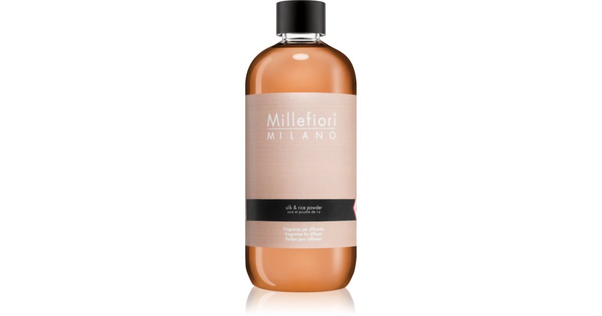 Millefiori Milano Silk &amp; Rice Powder recarga para difusores de aroma 500 ml