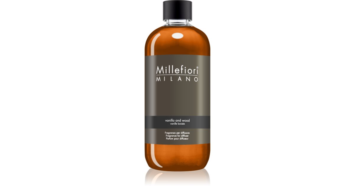 Millefiori Milano Recarga Vanilla &amp; Wood para difusores de aroma 500 ml