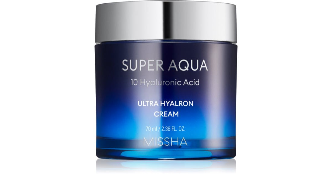 Missha Super Aqua 10 Hyaluronihappo kosteuttava kasvovoide 70 ml