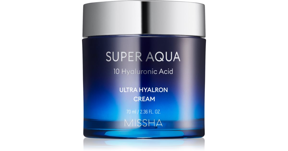 Missha Super Aqua 10 Увлажняющий крем для лица с гиалуроновой кислотой 70 мл