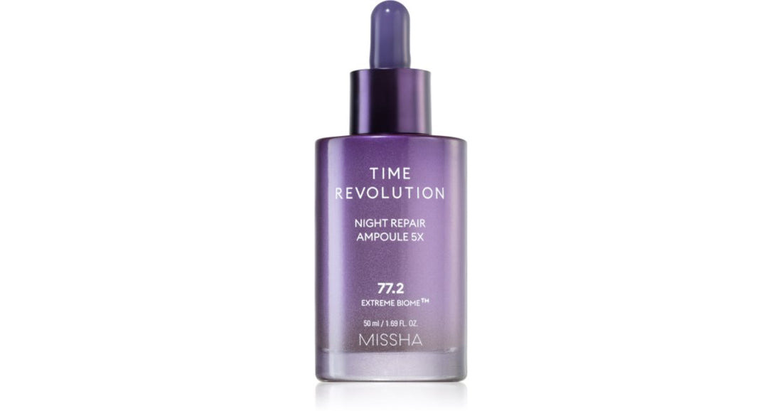 Missha Time Revolution Night Repair Φιαλίδιο εντατικής νυχτερινής περιποίησης με αντιρυτιδική δράση 50 ml