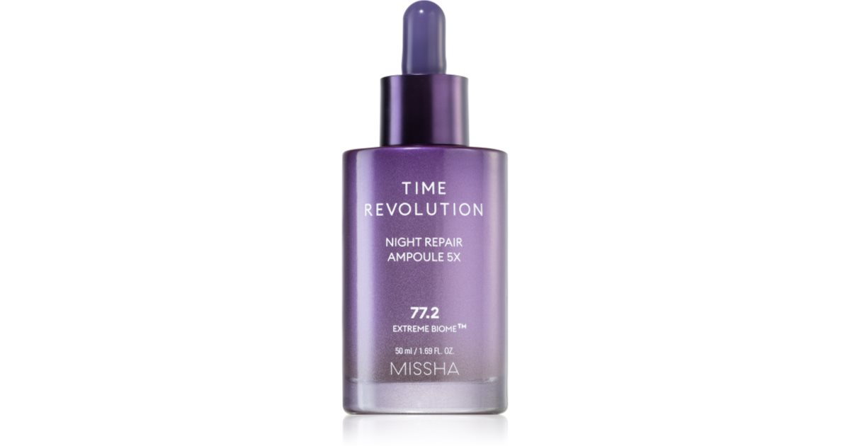 Missha Time Revolution Night Repair Intenzivní noční ošetřující lahvička s protivráskovým efektem 50 ml