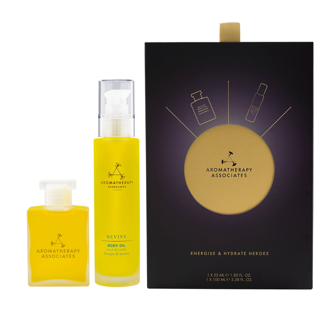 Set Aromatherapy Associates Energise &amp; Hydrate Heroes Gift Set (sh/oil/55ml + b/oil/100
