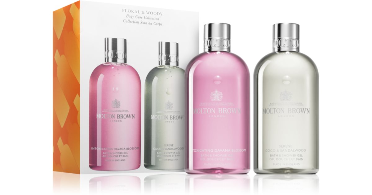 Molton Brown Blommigt &amp; träigt badrum presentförpackning set 2 st