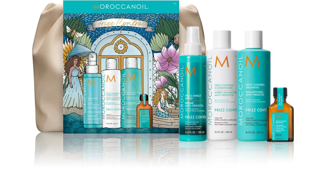 Moroccanoil Kit control del frizz (para cabellos rebeldes y encrespados) 4uds