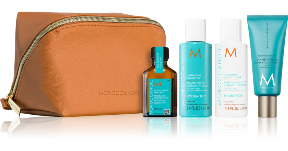 Moroccanoil Hydration Travel Kit nährende und feuchtigkeitsspendende Kosmetiktasche 1 Stk