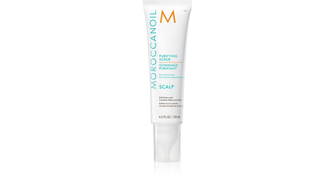 Moroccanoil Exfoliante limpiador purificante delicado con efecto calmante para el cuero cabelludo 125 ml