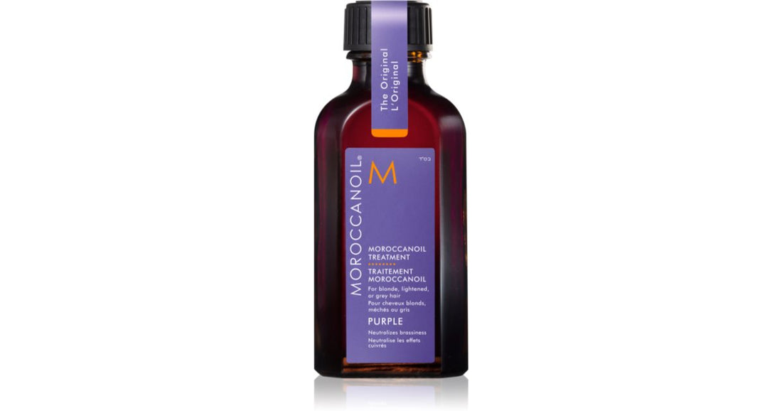 Moroccanoil Treatment Purple olio nutriente per capelli biondi e grigi 50 ml