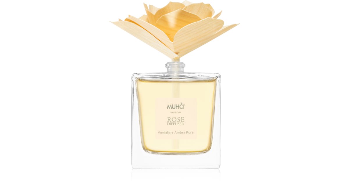 Muha Aroma difuzér Rose Vanilla and Pure Amber s náplní 100 ml