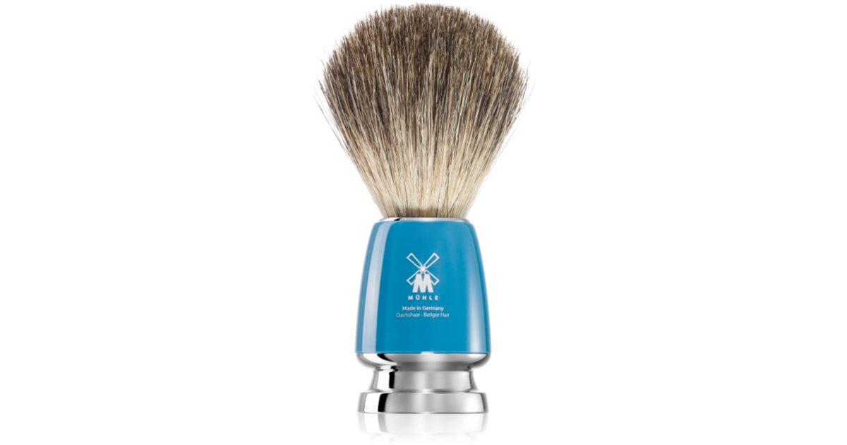 Mühle RYTMO Pure Badger štětec na holení chlupů jezevce Blue Resin 1 ks