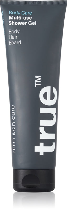 true men skin care Multi-use gel doccia gel doccia per viso, corpo e capelli per uomo 250 ml