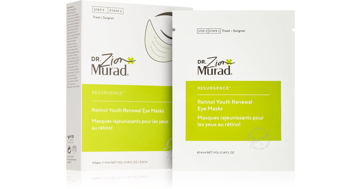 Murad Dr. Zion x Murad maschera-øyeplaster med retinol 5 stk