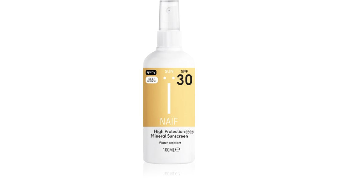 Naif Sun Mineral SPF 30 skyddande solspray SPF 30 100 ml