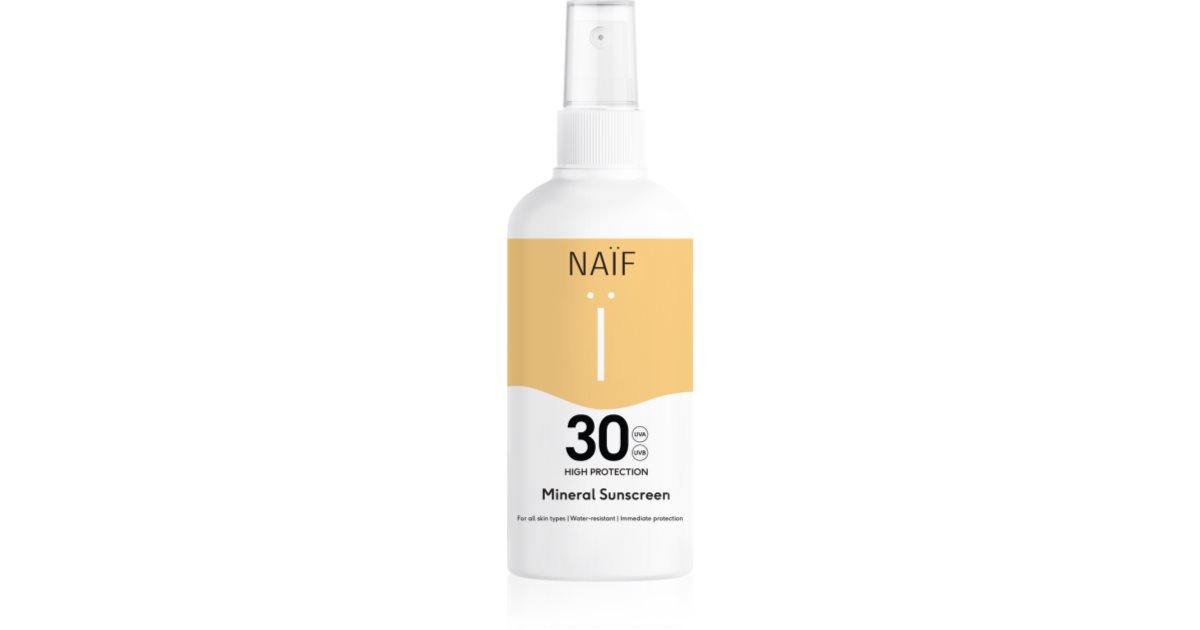 Naif wodoodporny, ochronny spray mineralny do solarium 175 ml