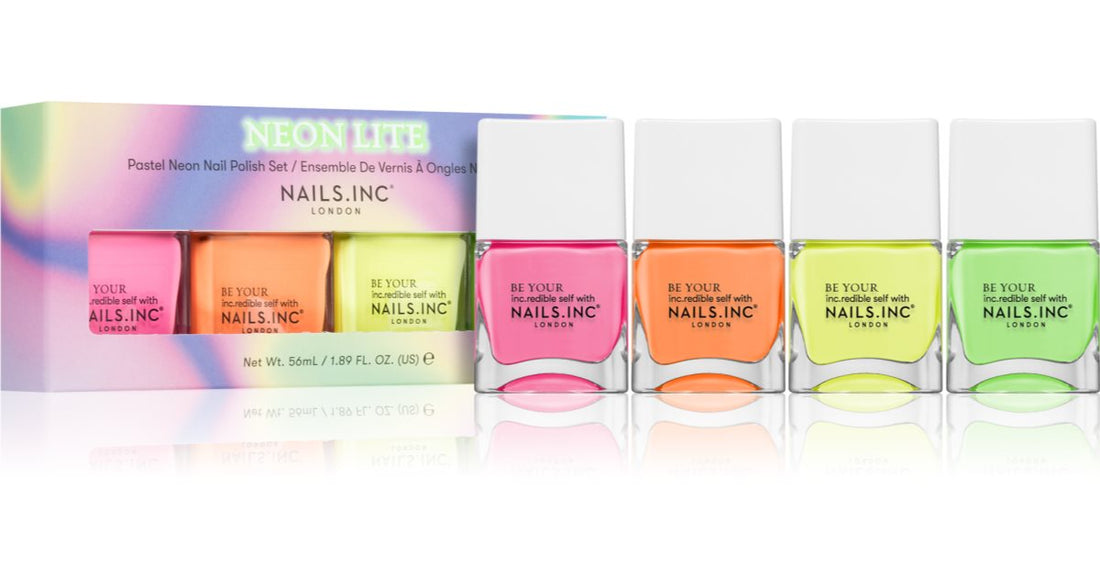 Nails Inc. Набор лаков для ногтей Neon Lite