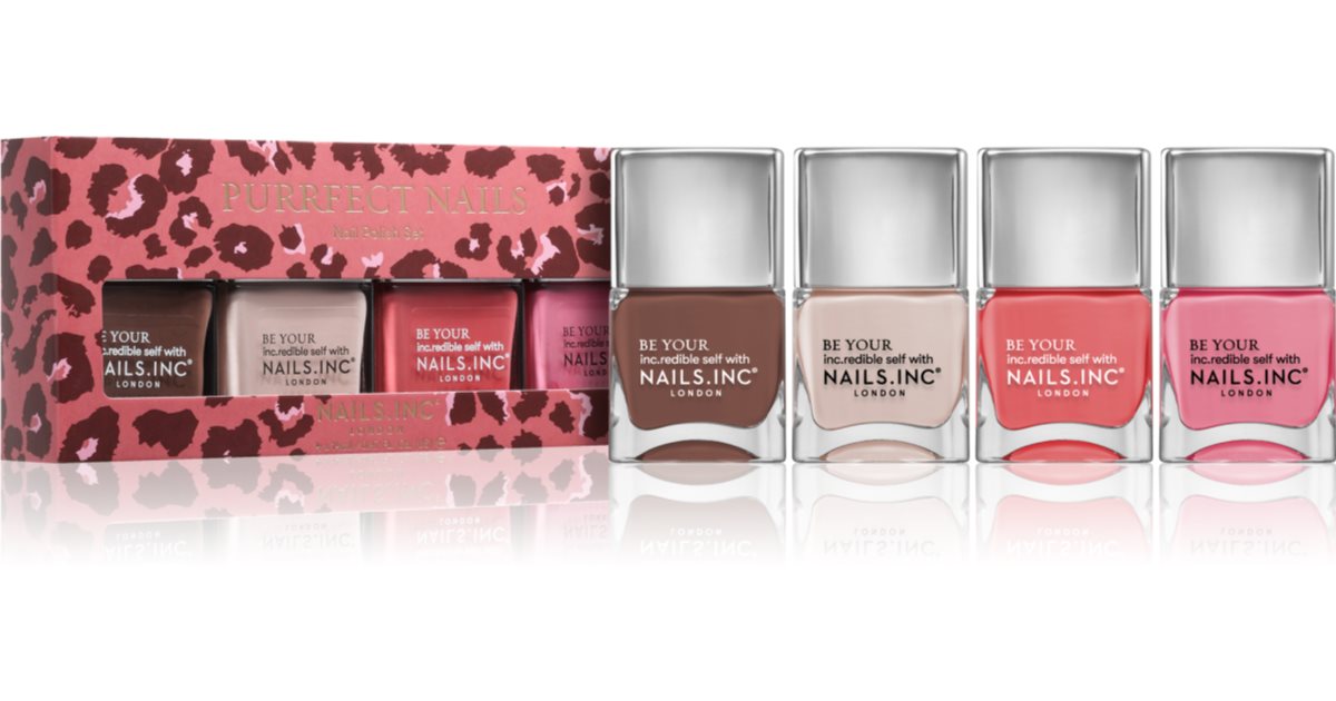 Nails Inc. Purrfect Nails coffret de vernis à ongles 14 ml + vernis à ongles Plant One On Me 14 ml