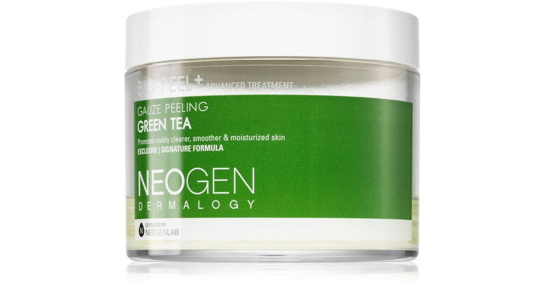 Neogen Dermalogy Bio-Peel+ Gauze Groene thee peeling verhelderende en hydraterende gezichtsexfoliërende pads 30 stuks