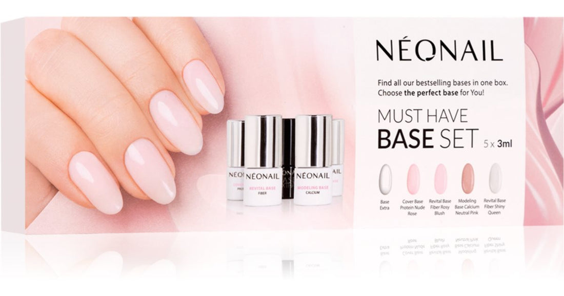 NEONAIL Conjunto de vernizes Must Have Base Set (com utilização de lâmpadas UV/LED)