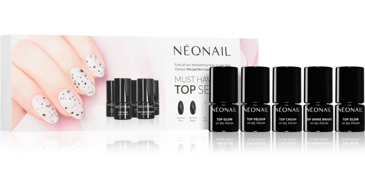 NEONAIL Σετ βερνικιών νυχιών Must Have Top Set 1 τεμ