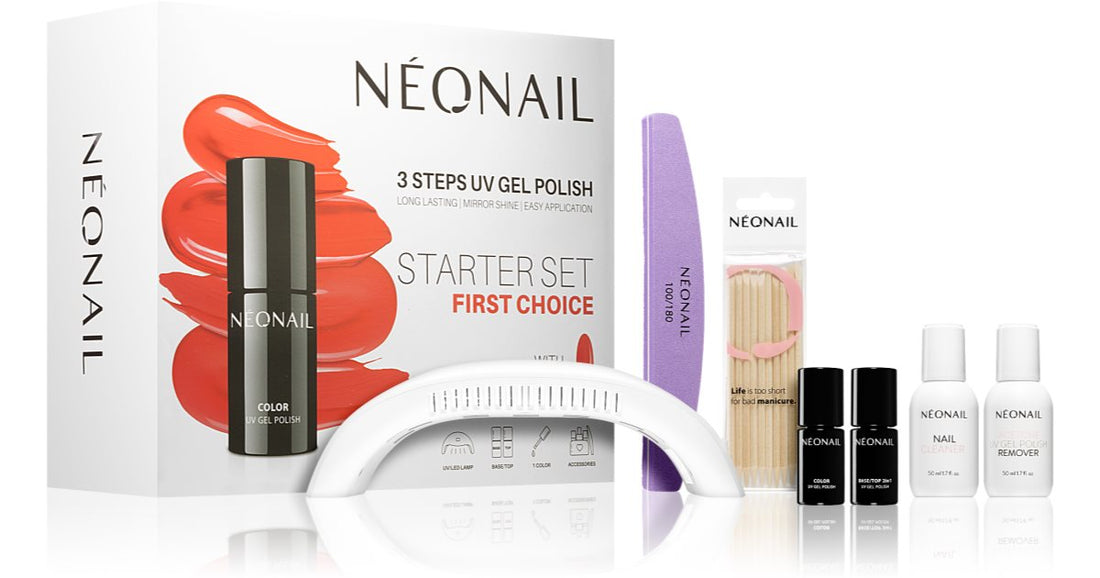 NEONAIL Conjunto inicial caixa de presente First Choice para unhas