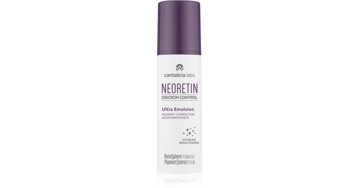 Neoretin Discrom control Ultralichte nachtemulsie tegen huidoneffenheden 30 ml