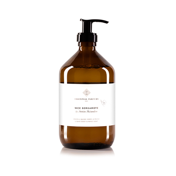 Essential parfums Sapone Liquido corpo e mani NICE BERGAMOTE by Antoine Maisondieu 500 ml Vetro