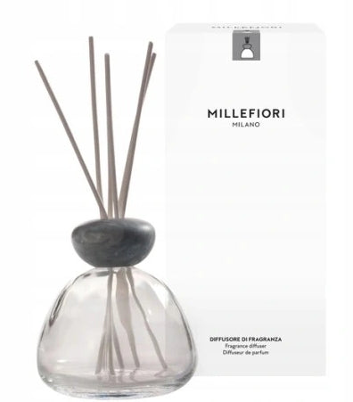 Diffusore di Aromi senza Ricarica, trasparente con grigio Millefiori Milano Air Design Marble Glass