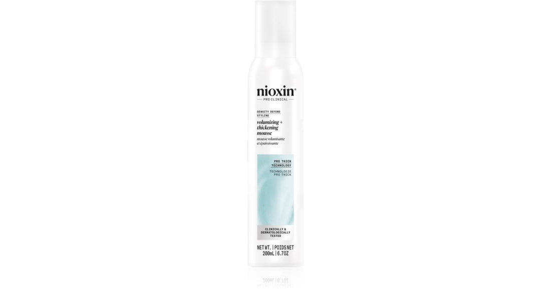 Nioxin Density Defend Styling mousse-kiinnitysaine hiusten volyymille 200 ml