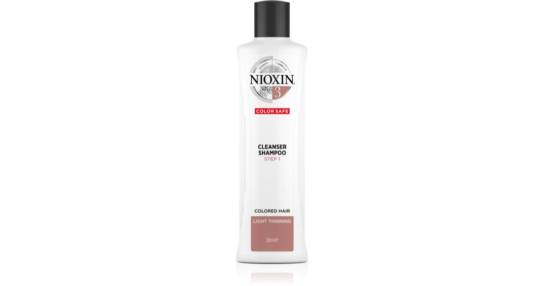 Nioxin System 3 Color Safe rengöringsschampo för färgat och tunt hår 1000 ml