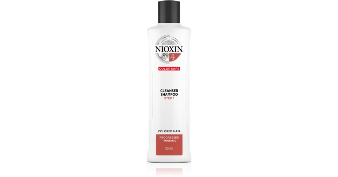 Nioxin System 4 Color Safe herkkä shampoo värjätyille ja vaurioituneille hiuksille 1000 ml