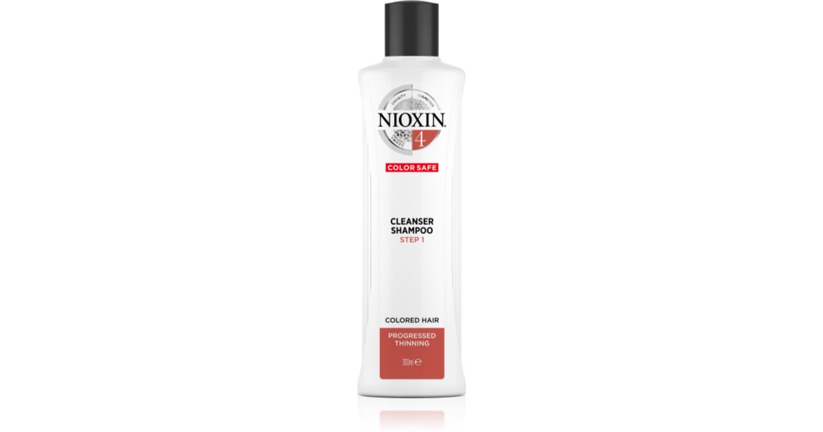 Nioxin System 4 Color Safe champú delicado para cabello teñido y dañado 1000 ml