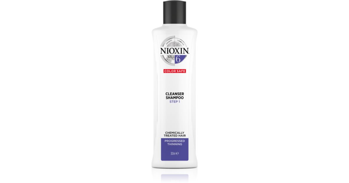 Nioxin System 6 Color Safe Cleansing Shampoo pro chemicky ošetřené vlasy 1000 ml