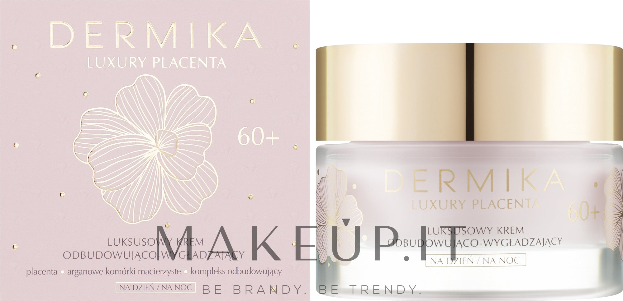 Crema viso rivitalizzante e levigante Dermika Luxury Placenta 60+ 50 ml