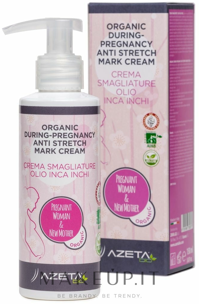 Crema per smagliature Azeta Bio Organic During-Pregnancy Anti Stretch Mark Cream 150 ml