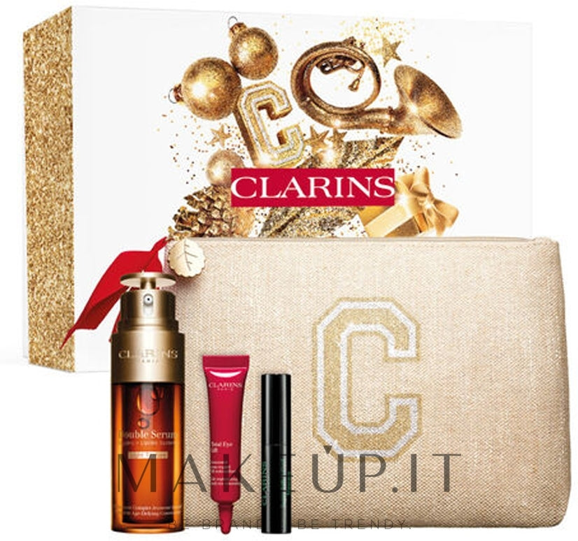 Set Clarins (ser/50ml + eye/cr/8ml + mascara/3ml + bag/1pc)