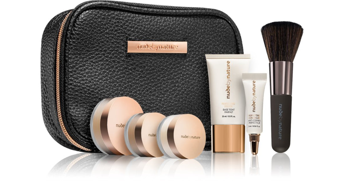 Nude by Nature Complexion Essentials Starter Kit Gaveæske til kvinder 04 Rose Beige