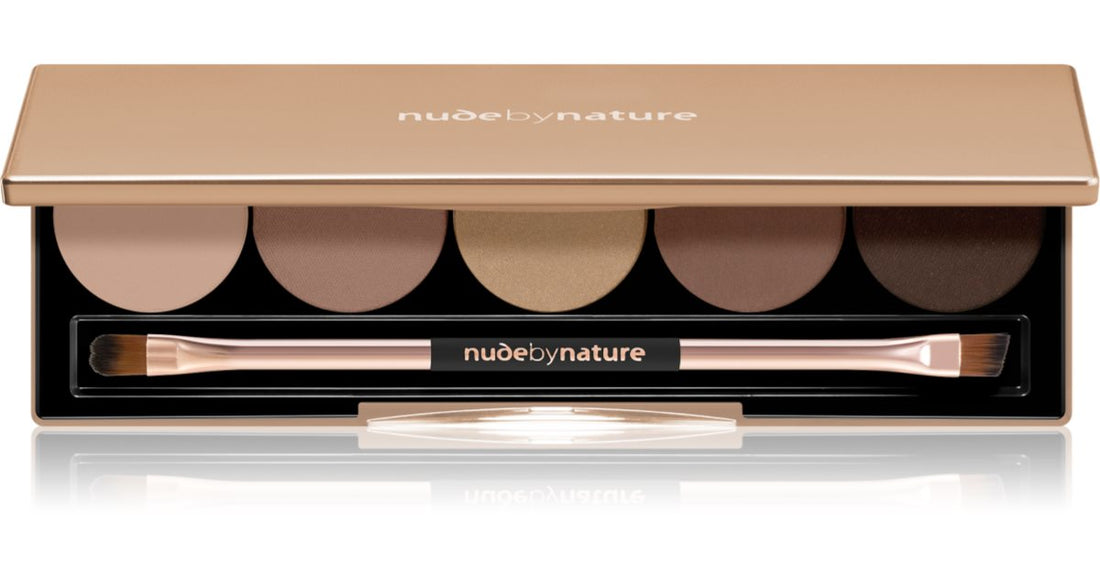 Nude by Nature פלטת צלליות פודרה של Natural Illusion Classic Nude 5x2 גרם