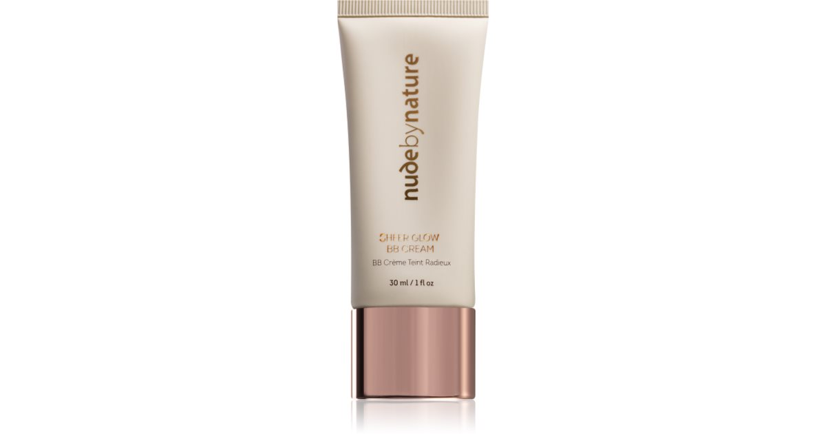 Nude by Nature Sheer Glow BB Cream lysende farve 02 Soft Sand 30 ml