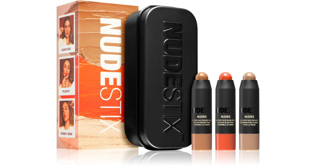 Nudestix Beachy Nudes Kit 미니 멀티기능 메이크업 팔레트 눈, 입술, 얼굴용