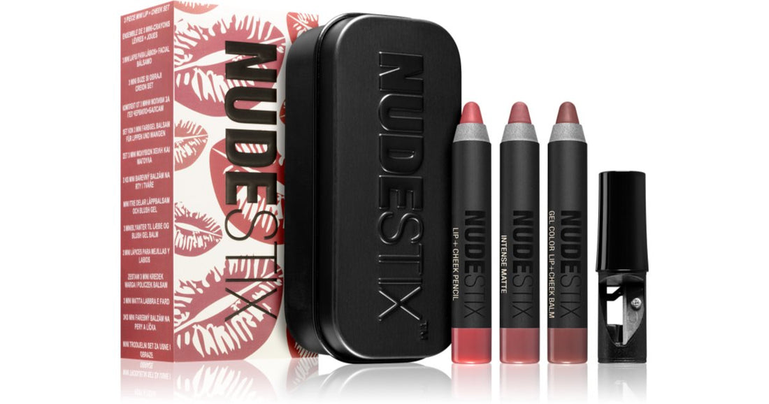 Nudestix 에브리데이 누드 키트 립 앤 치크용 미니 메이크업 팔레트